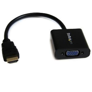 StarTech.com HDMI to VGA Adapter Converter for Desktop PC / Laptop / Ultrabook - 1920x1080 - 1920 x 1080 pixels - 1080p - 60 Hz - Black - Active video converter - CE - FCC - RoHS